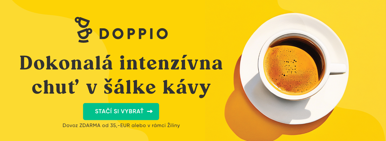 Vybertesi z ponuky našej zrnkovej kávy DOPPIO